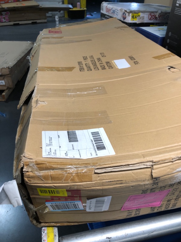 Photo 1 of ***PARTIAL SET***
Deco 79 Metal Abstract Home Bench Upholstered Oval Entryway Bench with Black Metal Frame and Rope Rod Backrest, Bedroom Bench 60" x 23" x 24", White