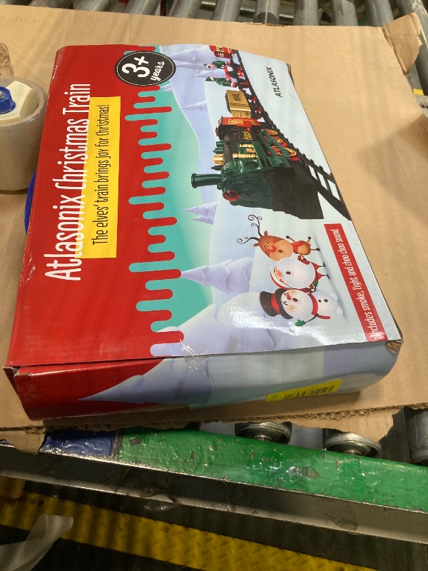 Photo 1 of *USED*
Christmas Train Sets for Around The Tree | Christmas Toy with Lights and Sounds - Holiday Train Around Christmas Tree with Large Tracks, Electric Train Set for Kids Ages 4-8