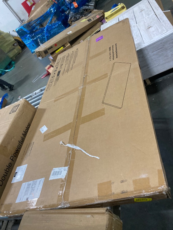 Photo 1 of ** UNTESTED *** Marsail 63 x 30 Electric Standing Desk with One-Piece Desktop, Sit Stand Desk with Thickened Tabletop, Height Adjustable Stand Up Desk with Cable Management for Home Office(Frame+Desktop, 2 Packages)