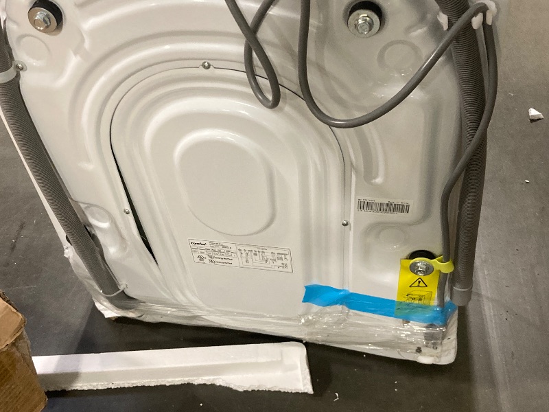 Photo 1 of ** DAMAGE MAJOR *** COMFEE’ 24" Washer and Dryer Combo 2.7 cu.ft 26lbs Washing Machine Steam Care, Overnight Dry, No Shaking Front Load Full-Automatic Machine, Dorm White