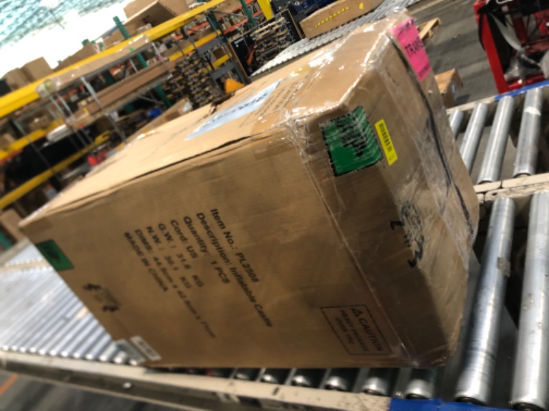 Photo 1 of ** USED ** WELLFUNTIME Inflatable Bounce House with Slide, 15.3ft x 14.7ft, Jumping Castle with Blower, Dartboard, Dual Basketball Hoop, Dual Kicking Boards, Jumping Area for 6 Kids