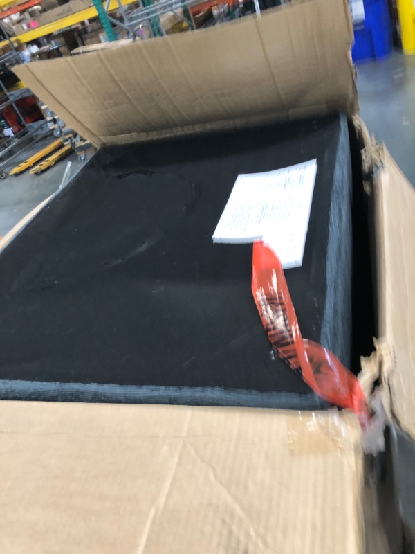 Photo 1 of ***SIMILAR ITEM**Tbfit Large Square Storage Ottoman Bench, Tufted Upholstered Coffee Table with Storage, Oversized Storage Ottomans Toy Box Footrest for Living Room, Dark Grey