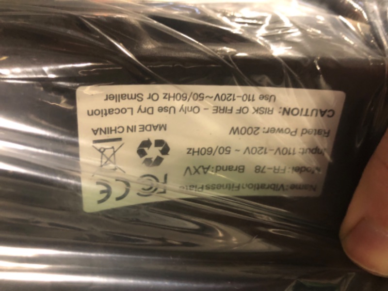 Photo 1 of *** CRACKED*** AXV Vibration Plate Fitness Platform Exercise Machine Vibrating Shaking Full Body Shaker Workout Vibrate Stand Shake Board Sport Gym for Weight Loss Fat Burner for Women Men