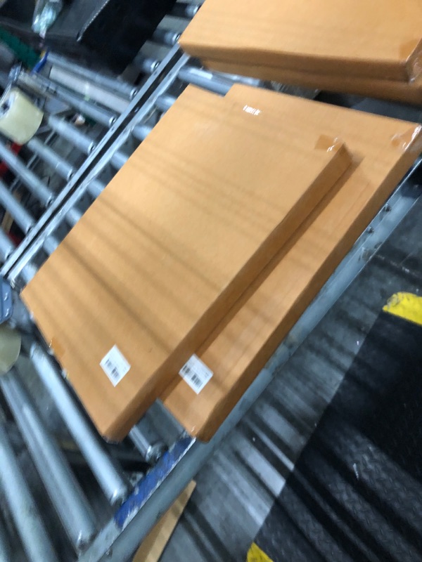 Photo 1 of ( 2 count ) 2 in 1 Cutting Board – Double Sided Cutting Board Stainless Steel & Wood with Knife Sharpener & Garlic Grater – Large Cutting Board for Kitchen, Vegetables, Meat & Charcuterie -17x12.2 Inch