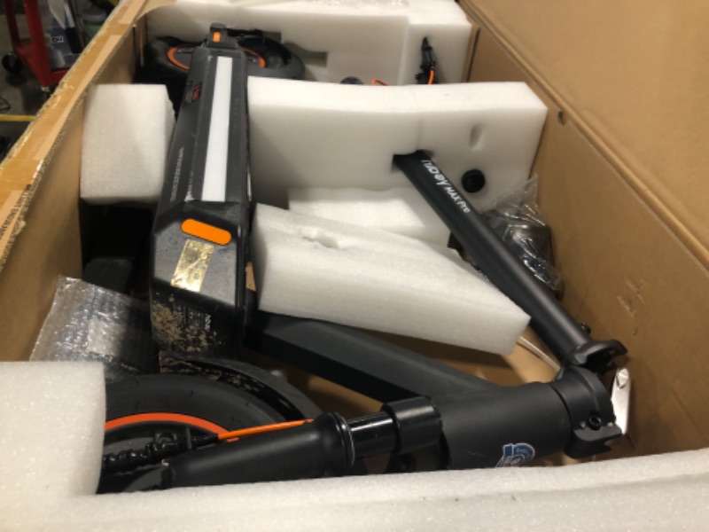Photo 1 of ** MINOR SCRATCHES AND DIRT ON BOTTOM  *** Hiboy MAX Pro Electric Scooter, 46.6 Mi Long Range, 22 MPH Power by 650W MAX Motor, 11'' Pneumatic Tires, Split Hub Design, Dual Suspension, 265lbs MAX Load, Commuting Electric Scooter for Adults