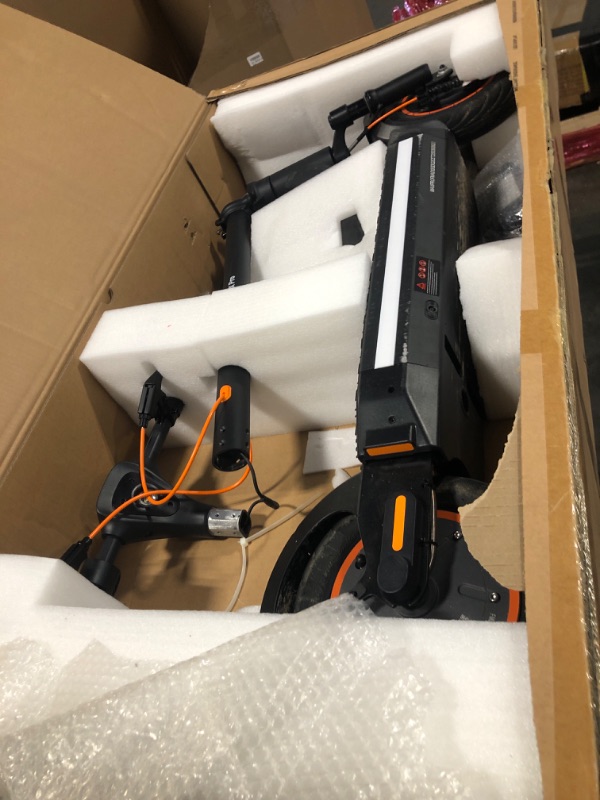 Photo 1 of ** MINOR SCRATCHES AND DIRT ON BOTTOM  *** Hiboy MAX Pro Electric Scooter, 46.6 Mi Long Range, 22 MPH Power by 650W MAX Motor, 11'' Pneumatic Tires, Split Hub Design, Dual Suspension, 265lbs MAX Load, Commuting Electric Scooter for Adults