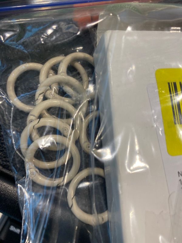 Photo 1 of ***JUST ONE COLOR*** 50PC Spring O Rings Set, Colorful Round Metal Carabiner Clips for Keychains, Handbags & Purses, Durable Snap Keyring & Backpack Clips, Versatile Organizer for Keys & Accessories