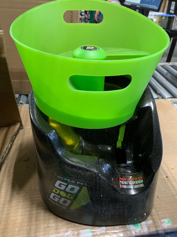 Photo 1 of **** NO REMOTE CONTROL / NO POWER CABLE *** Hyper Pet GoDogGo Fetch Machine Dog Ball Launcher & Automatic Ball Launcher for Dogs With Five 2.5" Balls for Dogs 20-60 Pounds