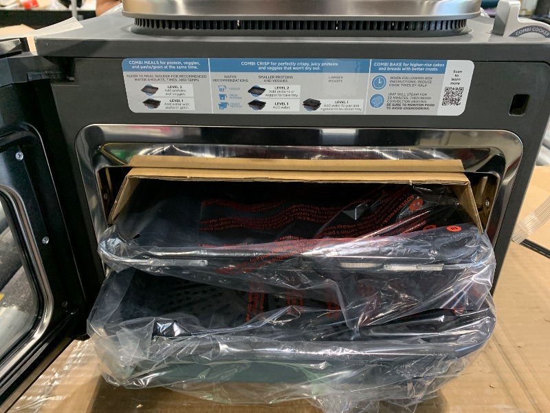 Photo 1 of ***FINAL SALE/NO RETURN, SOLD AS PARTS *** Ninja Combi All-in-One Multicooker, Oven, & Air Fryer, Complete Meals in 15 Mins, 14-in-1 Functions, Combi Cooker + Air Fry, Bake, Roast, Slow Cook and More, 3 Accessories, Stainless Steel, SFP701