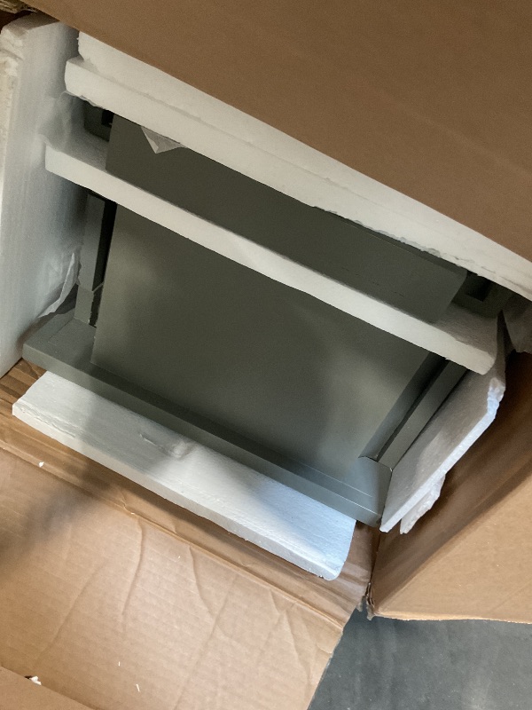 Photo 1 of ***GRAY***Merax Entryway Console Table with Storage, 3 Drawers Design/Wood Frame/Behind Couch & Sofa, Grey