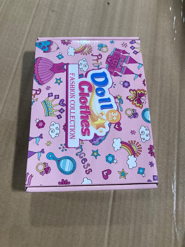 Photo 1 of ?195 Pcs Doll Clothes and Accessories Kit, Include Princess Gowns, Fashion Skirt, Slip Dresses, Tops, Pants, Bikini Swimsuits, Shoes, Crowns, Necklaces, Glasses, Hangers in Gift Box for 11"-12" Dolls