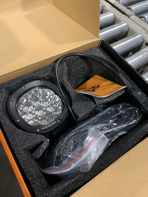 Photo 1 of ********MISSING ONE***** Auxbeam P4 Series 4 Inch 90W Round LED Offroad Lights, Spot Beam LED Pods Off-Road Spotlights, 4x4 4WD Driving Light Bar A-Pillar Bumper Grille Hood Mount, ******missing one****