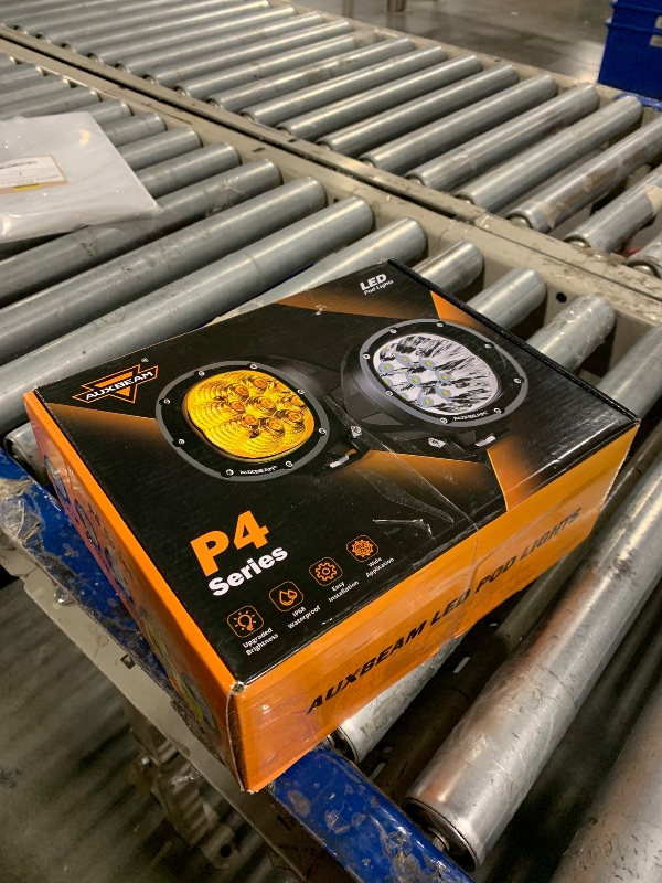 Photo 1 of ********MISSING ONE***** Auxbeam P4 Series 4 Inch 90W Round LED Offroad Lights, Spot Beam LED Pods Off-Road Spotlights, 4x4 4WD Driving Light Bar A-Pillar Bumper Grille Hood Mount, ******missing one****