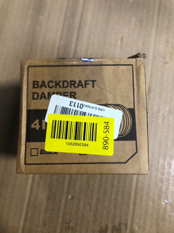 Photo 1 of [Upgraded] Hon&Guan 4 Inch Backdraft Damper, One-Way Airflow Duct Damper 4 Inch Ducting Insert Backflow Preventer Duct Draft Blocker.