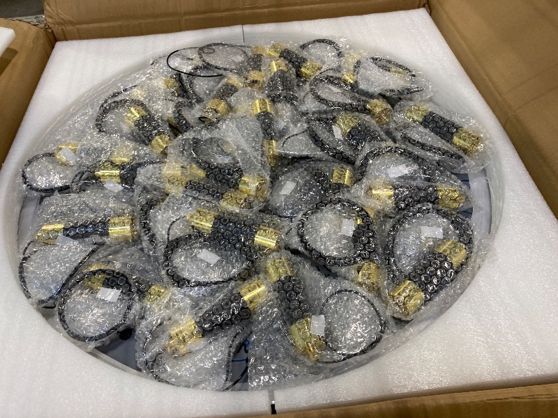 Photo 1 of *USED*
Modern 14.5ft LED Chandeliers for Living Room, Dining Room, Entryway - Dimmable Crystal Cylinder Pendant Lights