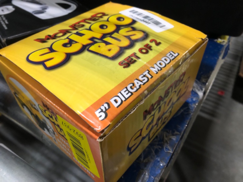 Photo 1 of **ONE PC**ArtCreativity 5 Inch Pullback School Bus Toy Set - Set of 2 - Includes 2 Yellow School Buses with Monster Wheels - Diecast Bus Playset with Pullback Mechanisms - Great Gift Idea for Boys and Girls