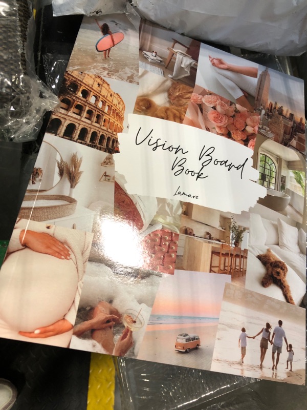 Photo 1 of **missing sheets**Lamare Vision Board Book - 1000+ Aesthetic Vision Board Images & Motivational Quotes, Vision Board Supplies, Vision Board Kit, Collage Book for Manifestation, Self Care & Goal Setting