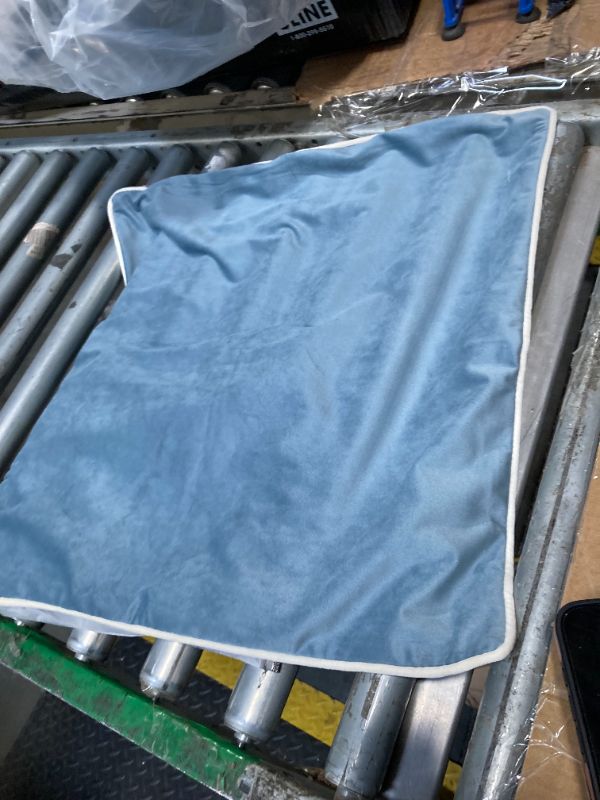 Photo 1 of ***ONLY 1// SIMILAR PRODUCT*** MONDAY MOOSE Decorative Throw Pillow Covers Cushion Cases, Set of 2 Soft Velvet Modern Double-Sided Designs, Mix and Match for Home Decor, Pillow Inserts Not Included (18x18 inch, blue