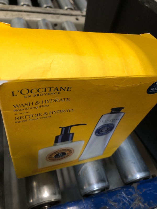 Photo 1 of **ONE PC** BODY CARE**L'OCCITANE Wash & Hydrate: 2-Piece Hands & Body Care Set, Includes Shea Hand Cream and Shea Ultra Rich Wash