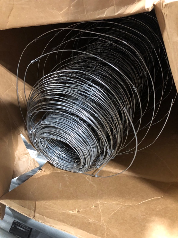View 3 of ? Farm Fence, 6Ft x 328Ft Galvanized Wire Fencing, Goat Cattle Deer Livestock Fence, Heavy Zinc Goat Fences for Goat Deer Yard Livestock Protection