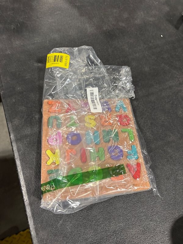 Photo 1 of **MISSING PARTS**
Wooden Puzzles for Toddlers, 3pack Alphabet Shape Puzzles for Kids 3 Wooden Montessori Toddler Alphabet Number Shape for Kids 3 Years Old Boys & Girls