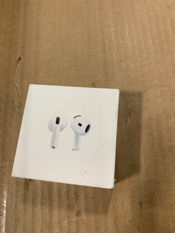 Photo 1 of **Item Is Not Apple Airpods**
Apple AirPods 4 Wireless Earbuds, Bluetooth Headphones, Personalized Spatial Audio, Sweat and Water Resistant, USB-C Charging Case, H2 Chip, Up to 30 Hours of Battery Life, Effortless Setup for iPhone
