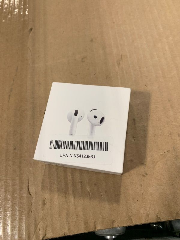 Photo 1 of **Item Is Not Apple Airpods**
Apple AirPods 4 Wireless Earbuds, Bluetooth Headphones, Personalized Spatial Audio, Sweat and Water Resistant, USB-C Charging Case, H2 Chip, Up to 30 Hours of Battery Life, Effortless Setup for iPhone