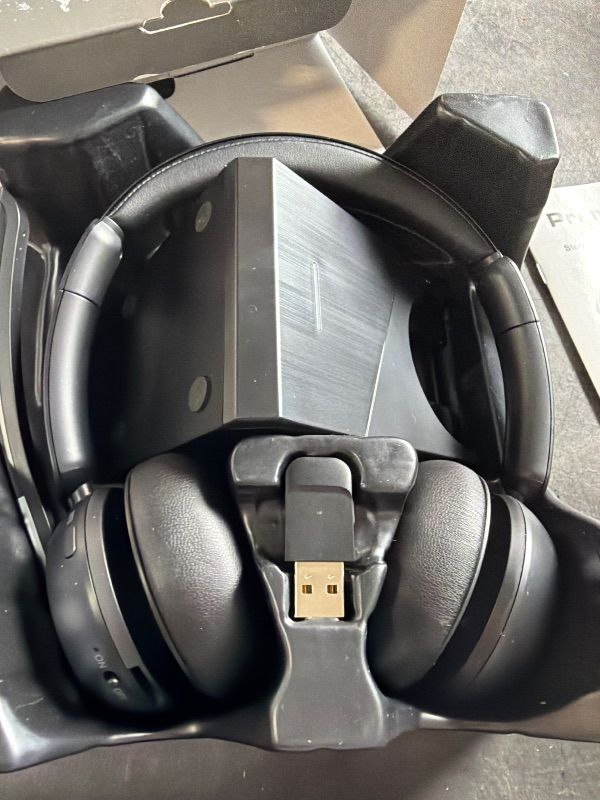 Photo 1 of (2025 Upgraded) Wireless Headset with Mic for Work, Bluetooth Headset with Noise Canceling Microphone with Dongle, Charging Base & Mic Mute, Wireless Headphones for Work from Home/PC/Computer