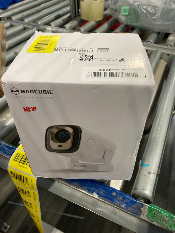 Photo 1 of ?Auto Focus&1080P?Magcubic Mini Smart Projector with 4K Support, Portable Projector with Wifi and Bluetooth, 5W Speaker, Built in Apps, Voice Control, Outdoor Movie Projector