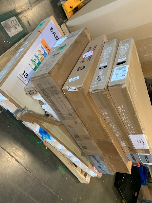 Photo 1 of ****AS IS, NO RETURNS - SALE FINAL**** PALLET OF BROKEN TELEVISIONS, 6 COUNT