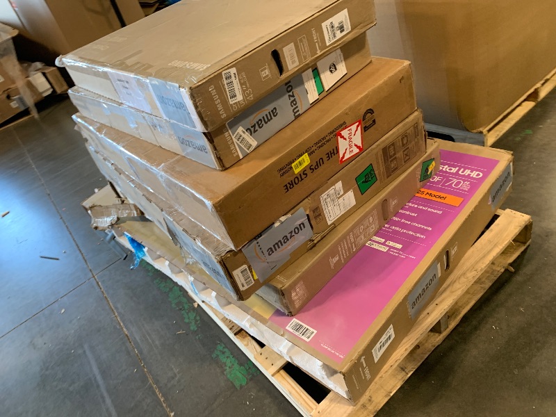 Photo 1 of ****AS IS, NO RETURNS - SALE FINAL**** PALLET OF BROKEN TELEVISIONS, 6 COUNT