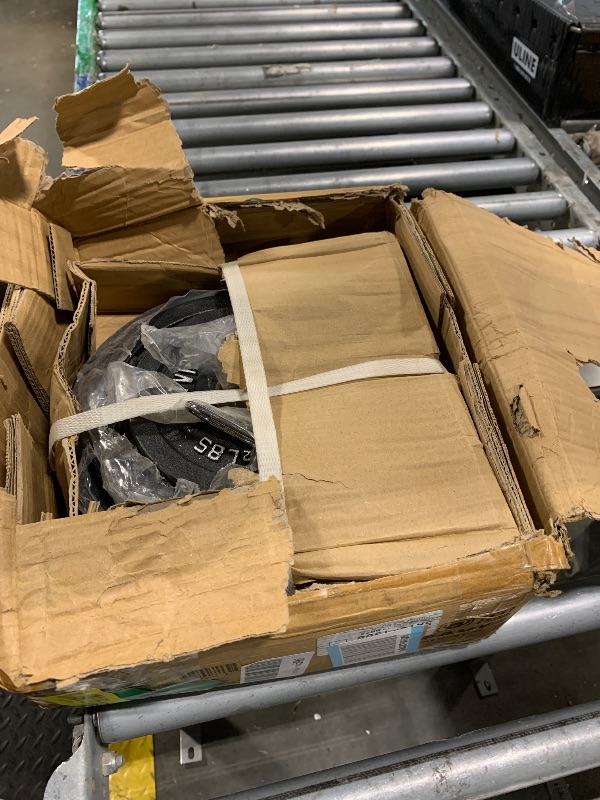 Photo 1 of **** PARTIAL SET , SMALL WEIGHTS ONLY ****
Fitvids 2 Inch Olympic Barbell Weight Plates and Bar Set, 5 FT Barbell Bar and 85 LB(2.5-25 LB) Barbell Weight Set for Home Gym Strength Training, Double-grip Design