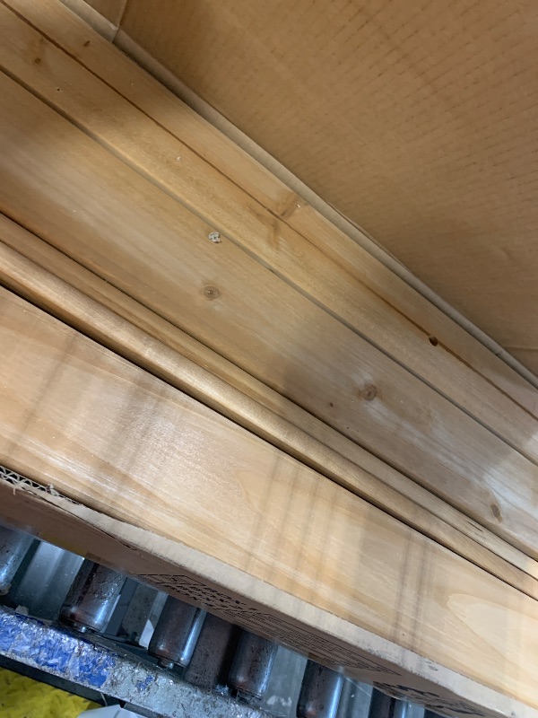 Photo 1 of ****PARTIAL SET, BOX 2/4 ONLY**** Backyard Discovery Beach Front Cedar Wood Swing Set with Wave Slide, Play Deck, Monkey Bars, Rock Wall Ladder, Shaded Picnic Area, Snack Bar, Belt Swings, Trapeze, Sandbox Area, Outdoor Playset