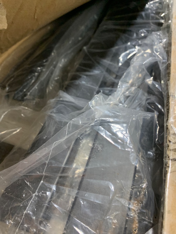 Photo 1 of *PARTIAL SET*
YITAHOME Farmhouse King Bed Frame with Storage Bookcase Headboard, Platform Bed Frame with LED Lights and Charging Station, Sliding Barn Door, Solid Metal Slats, No Box Spring Needed (White)