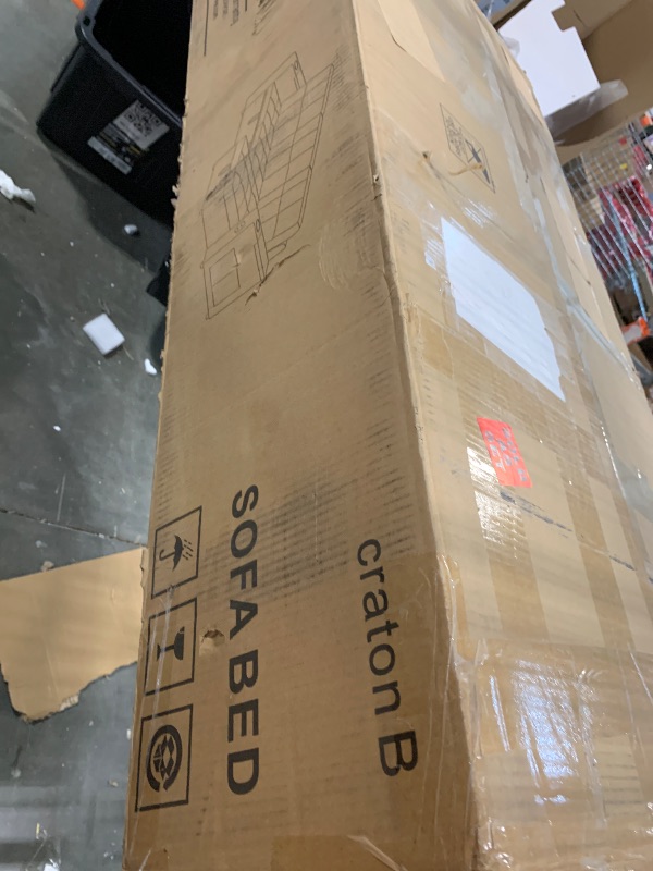 View 3 of ****PARTIAL SET, ONLY BOX B***GarveeLife Couches for Living Room, 84'' L-Shaped Sectional Sleeper Sofa with Pull Out Bed, Comfy Sofa Bed with Charging Ports and Storage Armrests, Dark Grey