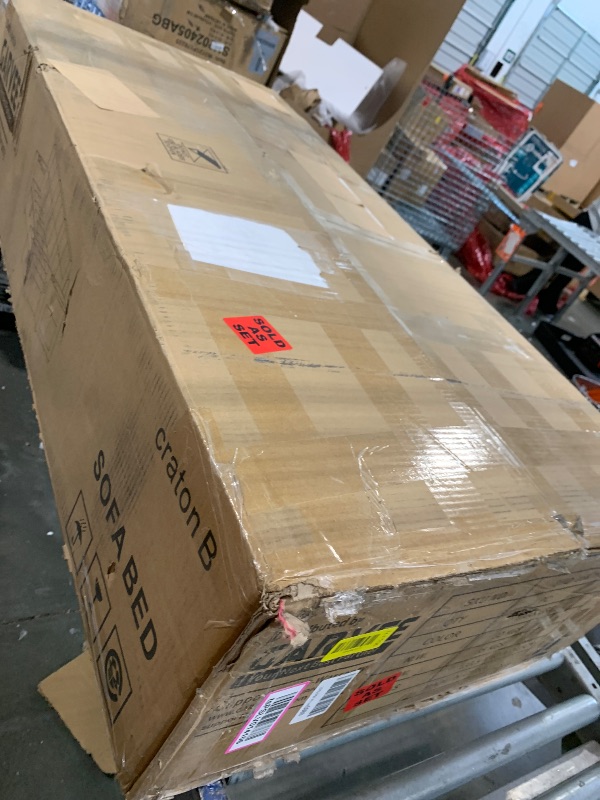 View 2 of ****PARTIAL SET, ONLY BOX B***GarveeLife Couches for Living Room, 84'' L-Shaped Sectional Sleeper Sofa with Pull Out Bed, Comfy Sofa Bed with Charging Ports and Storage Armrests, Dark Grey