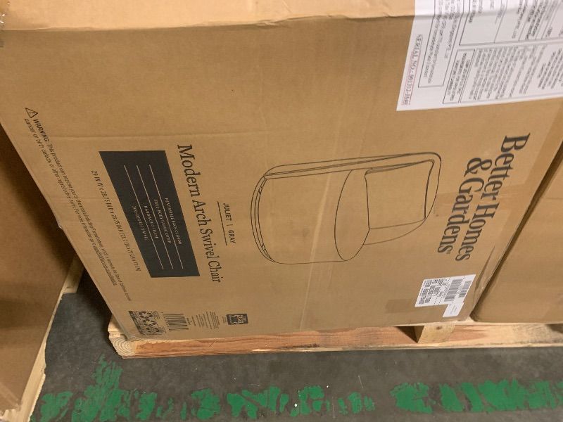 Photo 1 of ** FACTORY SEALED** Better Homes & Gardens Juliet Modern Arch Swivel Accent Chair, Gray