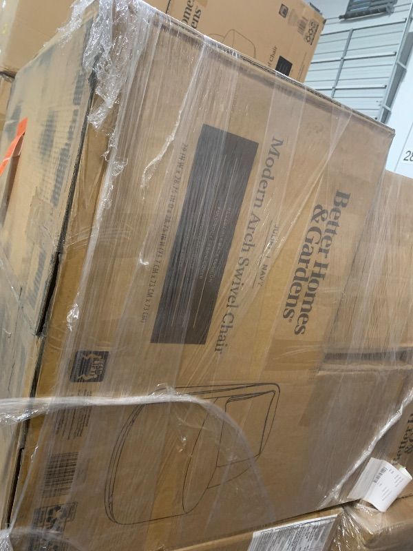 Photo 1 of ** FACTORY SEALED** Better Homes & Gardens Juliet Modern Arch Swivel Accent Chair, Navy