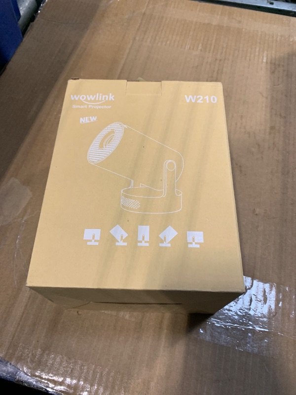 Photo 1 of [Built-in Apps & 2026 Upgraded] Mini Projector with WiFi 6 and Bluetooth 5.4 Support 4K 1080P Auto Keystone 180° Rotatable Projector Portable Compatibile with HDMI/TV Stick/Memory Stick/Laptop, White