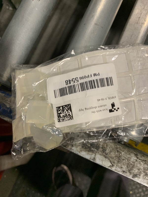 Photo 1 of 18 Pcs Clear Rubber Bumpers Square Adhesive Bumper Pads Feet Stick on Bumper Glass Table Top Bumpers Furniture Pads for Door Laptop Computers Electronics Speakers Appliances