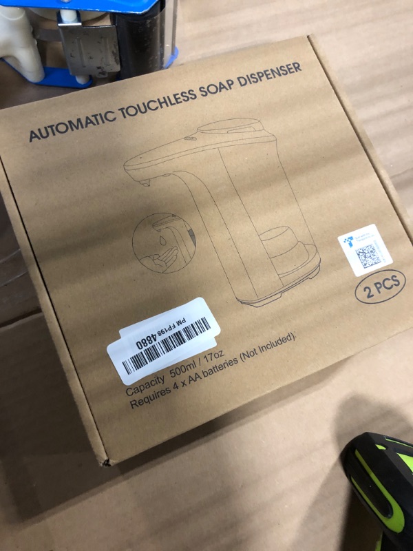Photo 1 of **ONLY ONE**PZOTRUF Automatic Soap Dispenser, Touchless Dish Soap Dispenser 17oz/500ml with Upgraded Infrared Sensor, 5 Adjustable Soap Dispensing Levels, Liquid Hand Dispenser for Bathroom