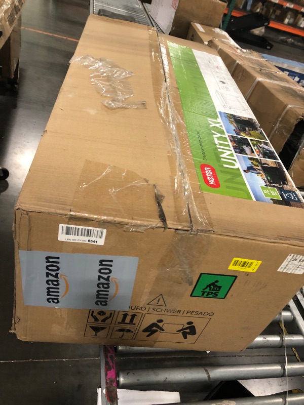 Photo 1 of **ASSEMBLY INSTRUCTIONS INCLUDED**
Keter Unity XL Portable Outdoor Table with Stainless Steel Top for Kitchen Prep and Outdoor Storage Cabinet for Grilling Accessories, Dark Grey