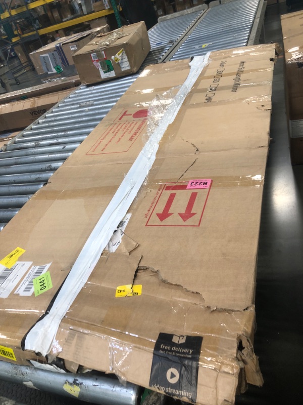 Photo 1 of **PRODUCT NOT REVIEWED**
**UNTESTED** Rowjut Full Length Mirorr, 63"x24" Mirror Full Length, Irregular Wall Mounted Mirror, Standing Floor Mirror with Flannel, Wavy Body Mirorr Hanging or Leaning Against Wall for Bedroom (White)