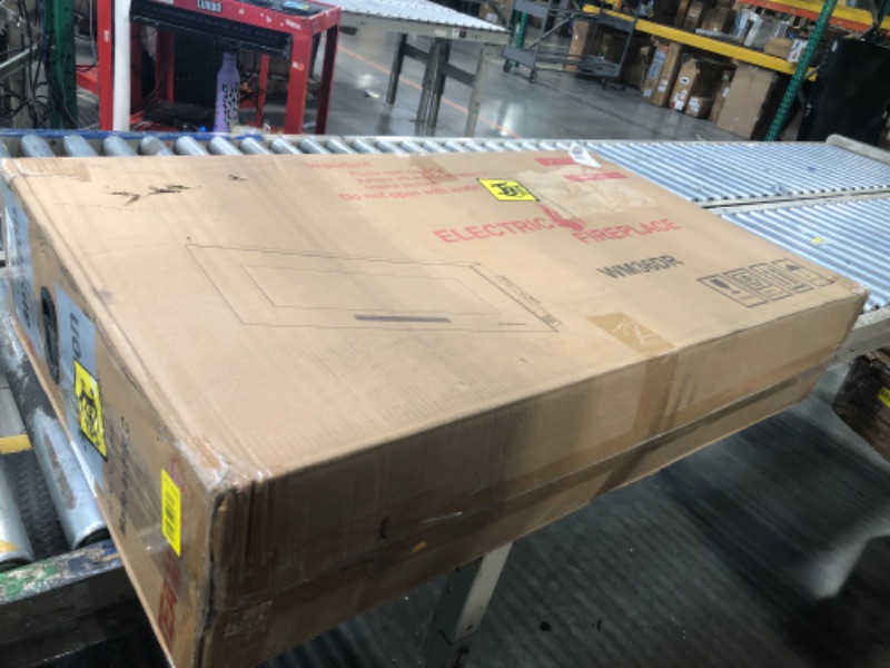 Photo 1 of **PRODUCT NOT REVIEWED**
**UNTESTED**Oxhark Flame 60 inch Recessed and Wall Mounted Electric Fireplace, Remote Control and Touch Screen, Electric Fireplace Heater with Timer, Adjustable Flame Color, Black