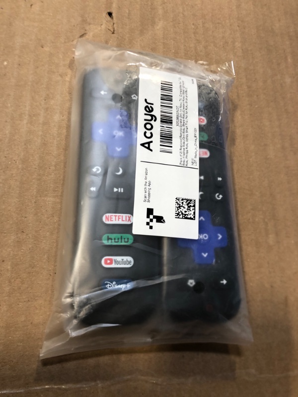 Photo 1 of (Pack of 2) Replacement Remote Control Only for Roku TV, Compatible for TCL Roku/Hisense Roku/Onn Roku/Sharp Roku/Element Roku/Westinghouse Roku/Philips Roku Smart TVs (Not for Roku Stick and Box)