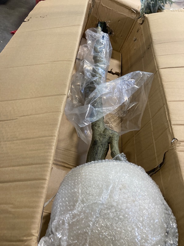 Photo 1 of **MISSING PARTS** SEE PHOTOS**5ft Artificial Ficus Silk Tree (60in) with Plastic Nursery Pot Faux Tree, Fake Plant for Office House Farmhouse Living Room Home Decor (Indoor/Outdoor)