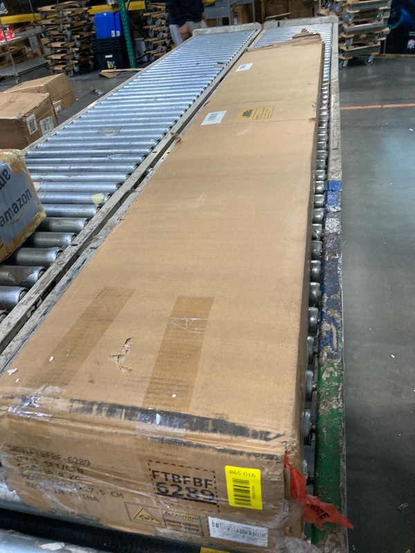 Photo 1 of **SIMILAR ITEMS**Furnulem White Queen Bed Frame with Charging Station & Led Lights, Pu Leather Upholstered Headboard W/ 2-Tier Storage Shelves, No Box Spring Needed, Metal Slat Support, Solid And Stable, Easy Assembly