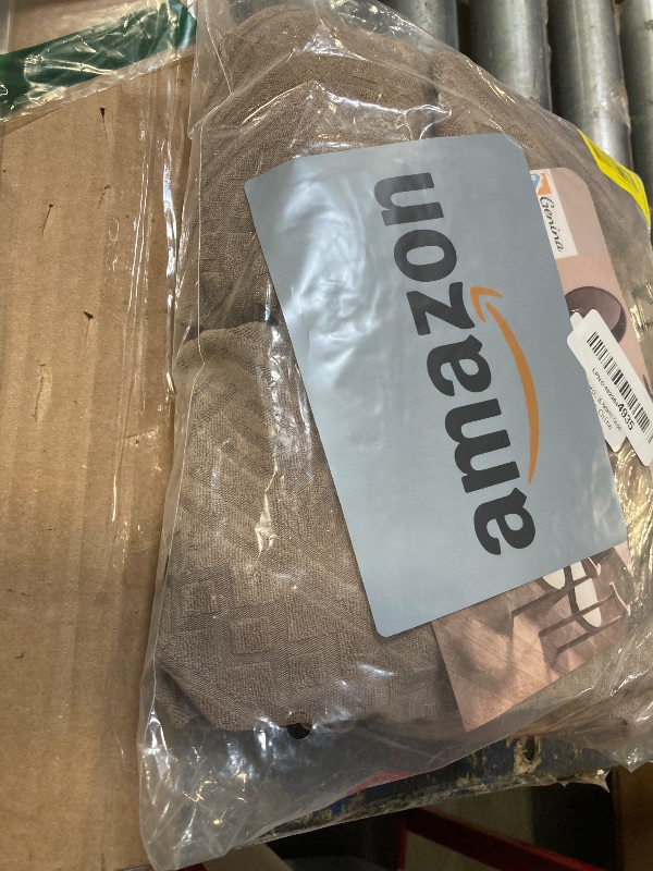 Photo 1 of **4 PCS**Genina Waterproof Chair Seat Covers Dining Room Chair Covers Stretch Seat Cover for Dinning Room Chair Protector Slipcovers for Kitchen, Hotel (6, Pattern1-Taupe)