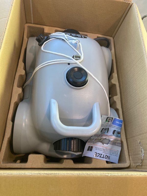 Photo 1 of *MISSING PARTS*
Hinice Cordless Robotic Pool Cleaner,Automatic Pool Vacuum Robot for In-Ground/Above Ground Pools,150 Min Runtime, IPX8 Waterproof, 2200 Sq Ft Coverage (White)