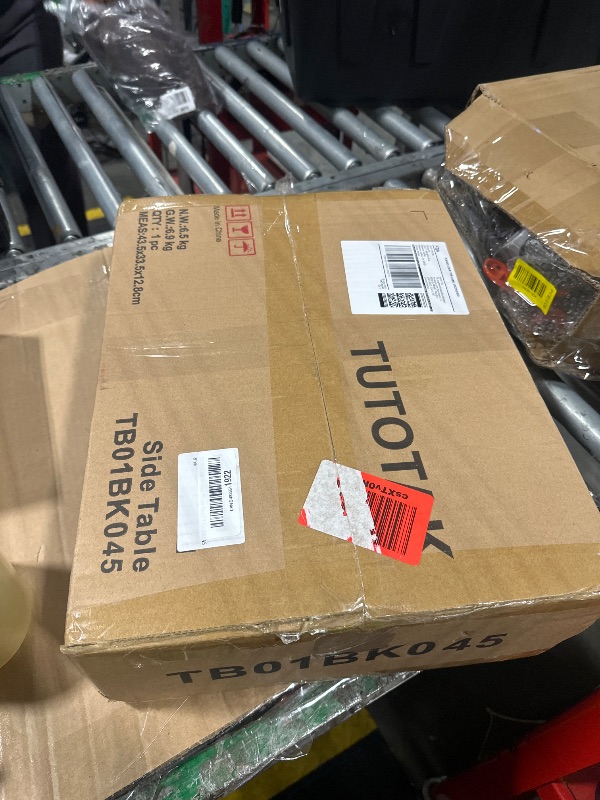 Photo 1 of *MISSING PARTS UNKNOWN*
TUTOTAK Record Player Stand, Record Storage Table, End Table with Vinyl Holder Display Shelf, Side Table, Turntable Stand, Nightstand (Black)